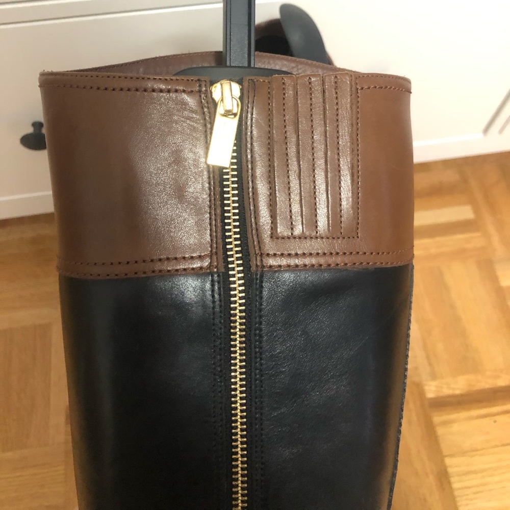 Michael Kors Riding Leather Boots - Picture 4 of 4